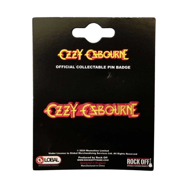 Ozzy Osbourne Logo Badge