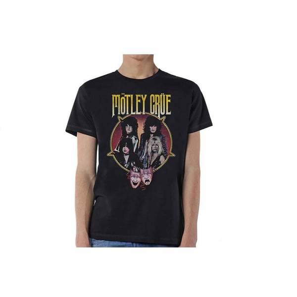 Motley Crue Unisex Adult Theatre Pentagram T-Shirt
