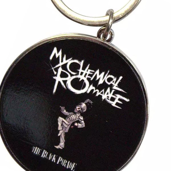 My Chemical Romance The Black Parade -tunnuksen valokuvapainettu avaimenperä