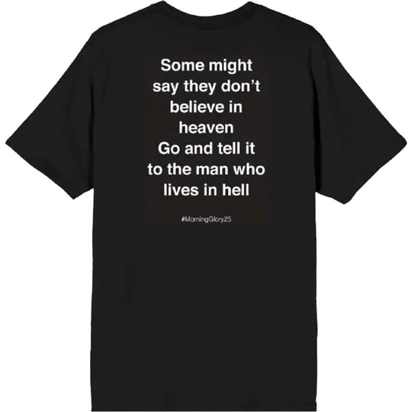 Oasis Unisex Adult Some Might Say Lyric Back Print T-Shirt