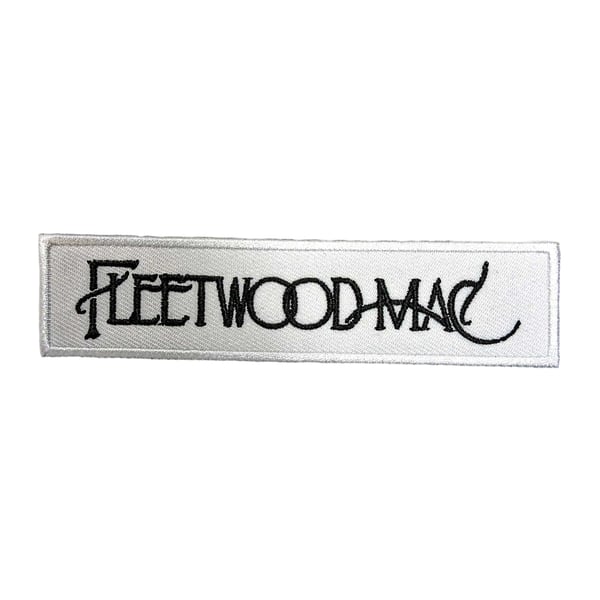 Fleetwood Mac Woven Text Logo Iron On Patch