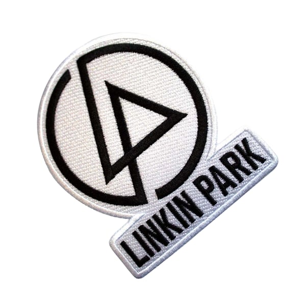 Linkin Park Logo Woven Concentric Text Iron On Patch