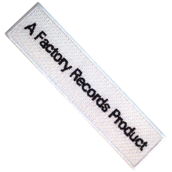 Joy Division Factory Records Woven Iron On Patch