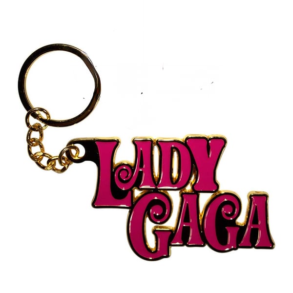 Lady Gaga Swirly Logo Nyckelring