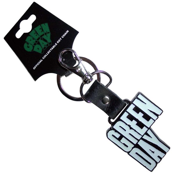 Green Day Stacked Logo Metal Keyring