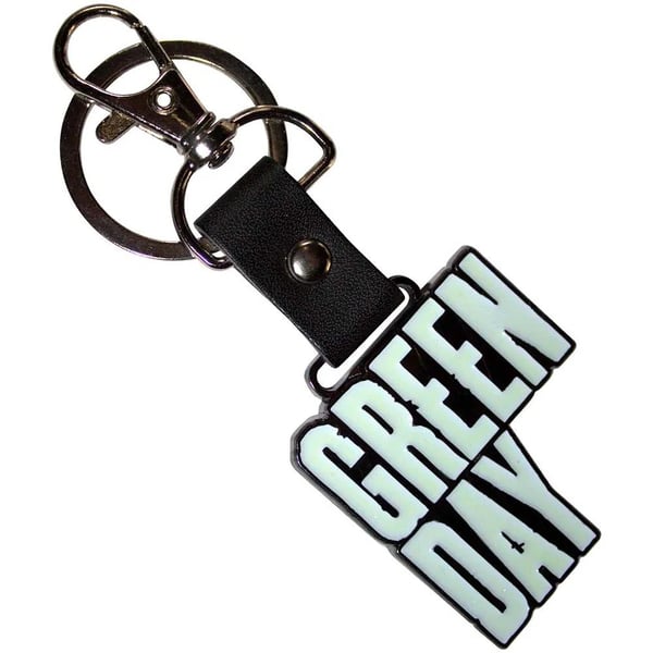 Green Day Stacked Logo Metal Keyring