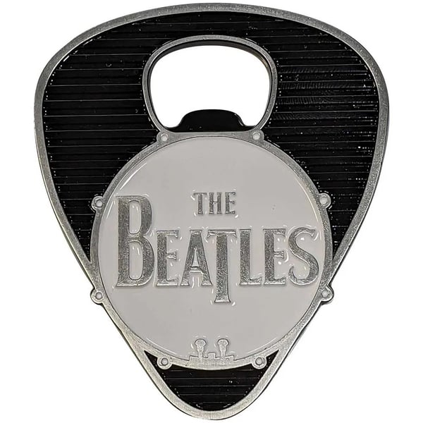 The Beatles Drum Logo Plectrum Bottle Opener The Beatles Drum Logo Plectrum Bottle Opener