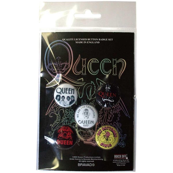 Queen Fat Bottomed Girls Badge (Pack of 5)