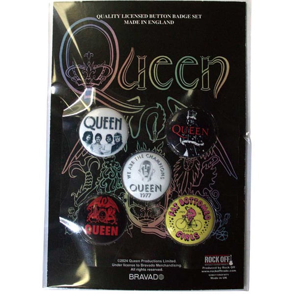 Queen Fat Bottomed Girls Badge (Pack of 5)