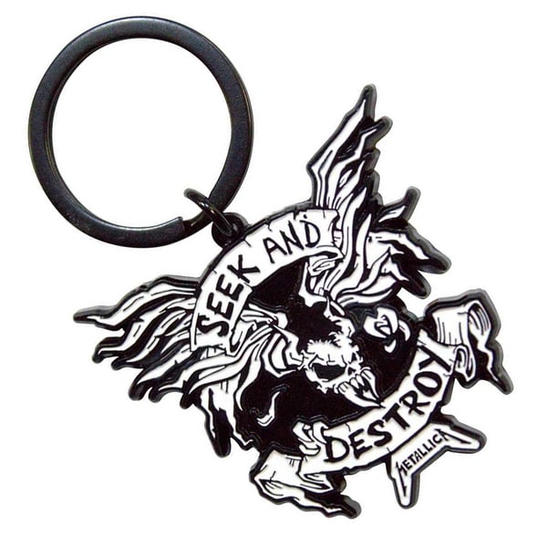Metallica Seek And Destroy Enamel Keyring