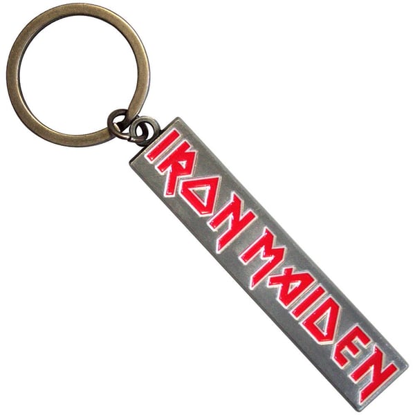 Iron Maiden Logo Enamel Keyring