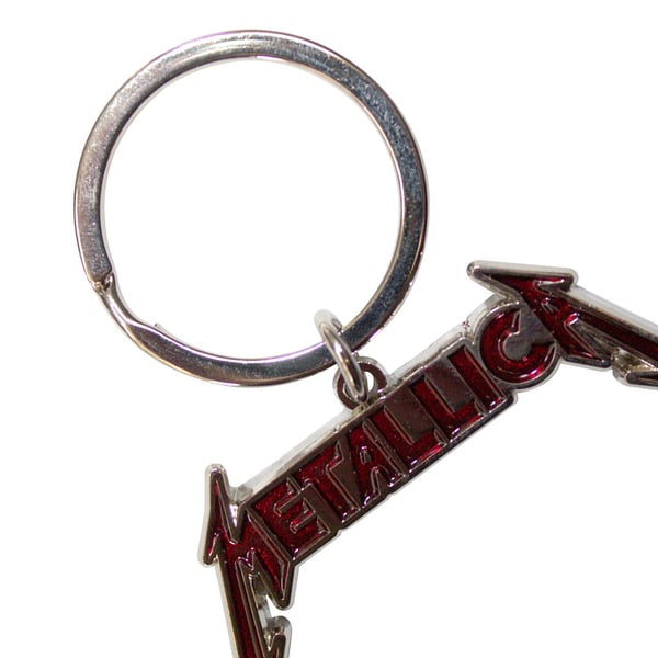 Metallica Logo Enamel Keyring