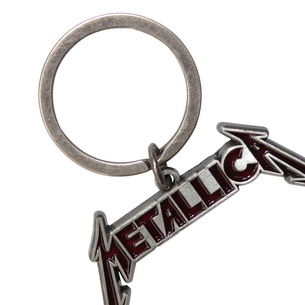 Metallica Logo Enamel Keyring
