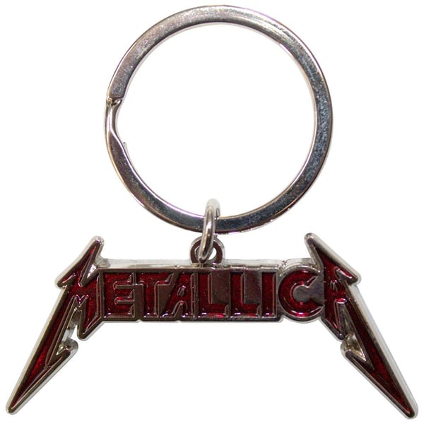 Metallica Logo Enamel Keyring