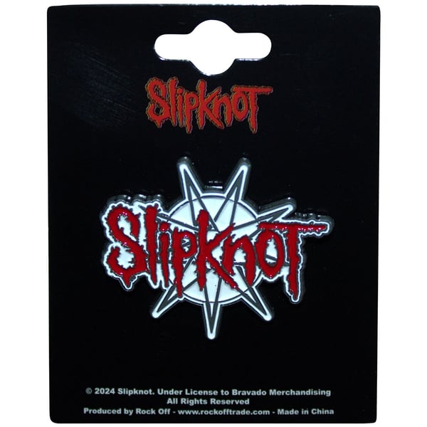 Slipknot Logo 9 Point Star Badge