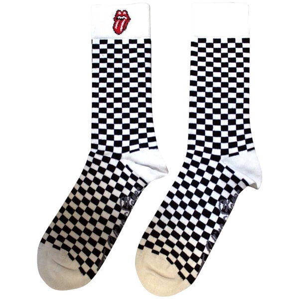 The Rolling Stones Unisex Adult Checked Socks