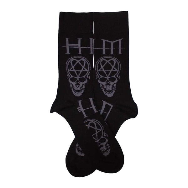 Him Unisex Adult Heartagram Skull Ankle Socks