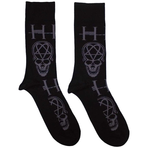 Him Unisex Adult Heartagram Skull Ankle Socks