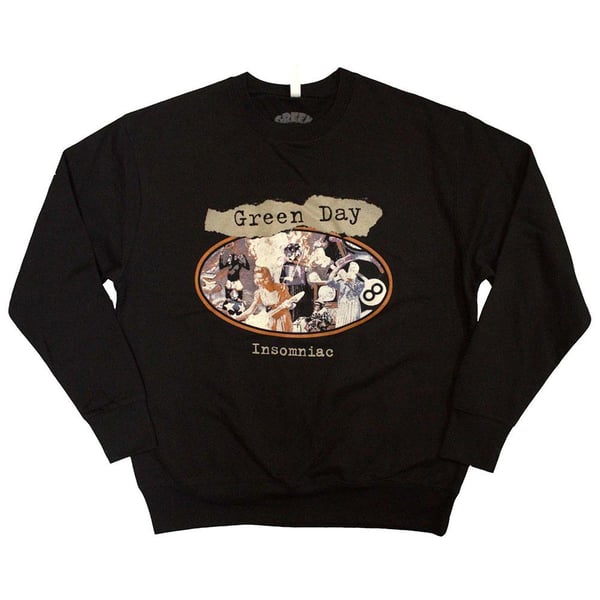 Green Day Unisex Aikuisten Insomniac Collegepaita Green Day Unisex Aikuisten Insomniac Collegepaita
