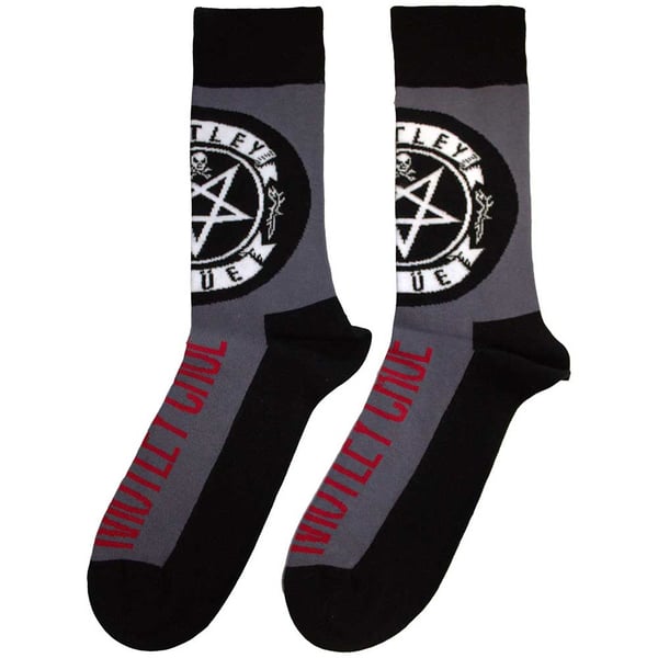 Motley Crue Unisex Adult Pentagram Circle Socks