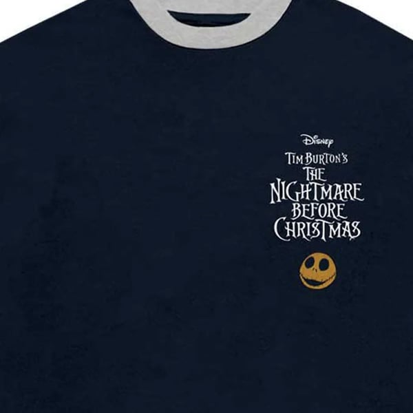 The Nightmare Before Christmas Unisex Adult Ghoul Embellished Long-Sleeved T-Shirt