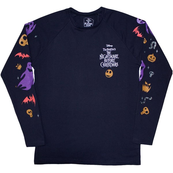 The Nightmare Before Christmas Unisex Adult Ghoul Embellished Long-Sleeved T-Shirt