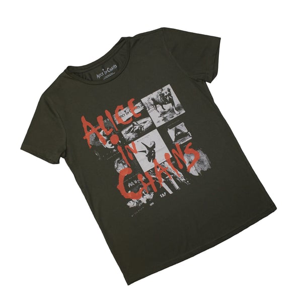 Alice In Chains Womens/Ladies Albums Montage T-Shirt