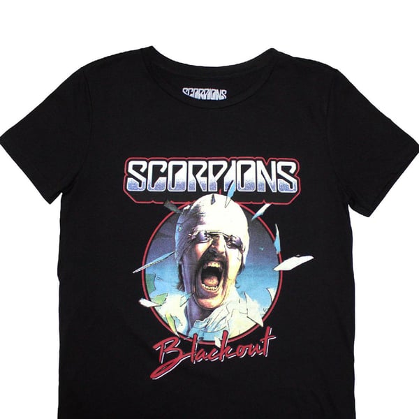 Scorpions Womens/Ladies Blackout Tour ´82 Back Print T-Shirt