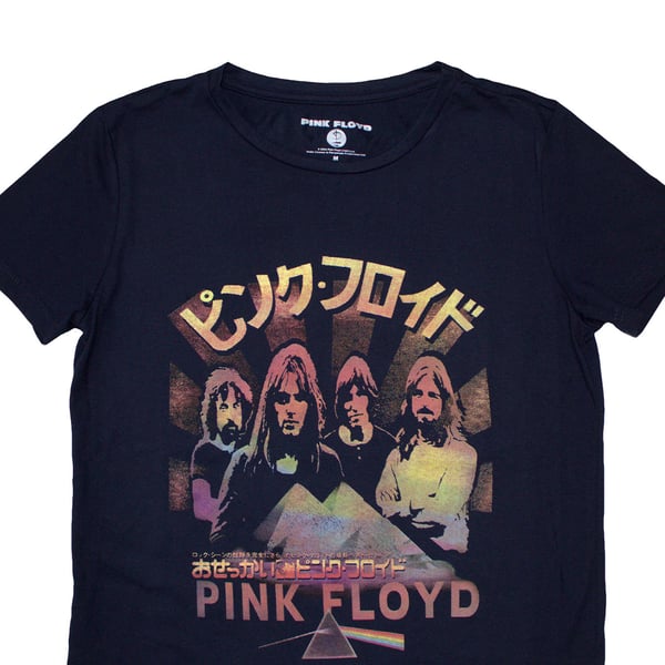 Pink Floyd Womens/Ladies Japan Poster T-Shirt