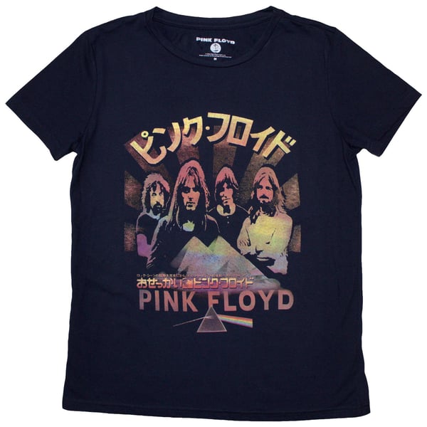 Pink Floyd Womens/Ladies Japan Poster T-Shirt