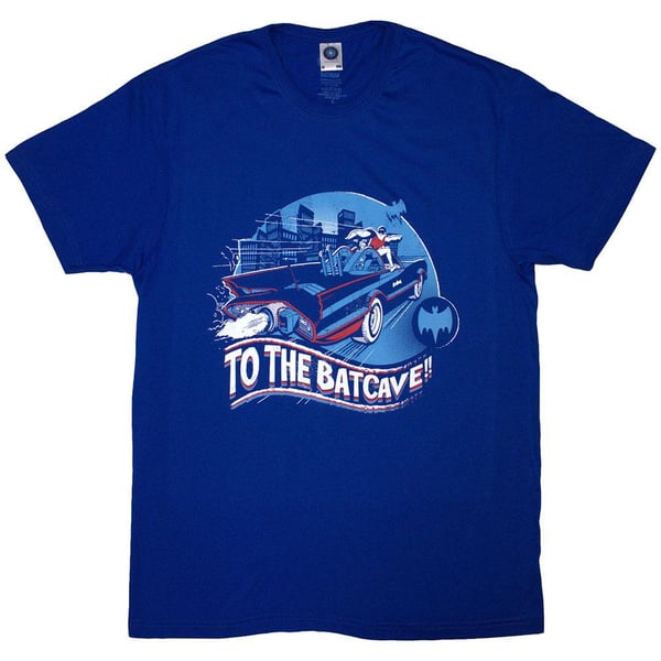 DC Comics Unisex Aikuisten To The Batcave T-paita