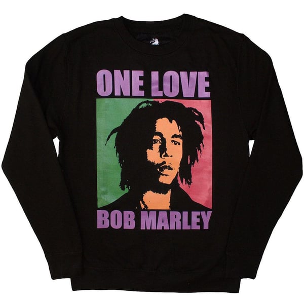 Bob Marley Unisex Adult One Love Oversized Sweatshirt Bob Marley Unisex Adult One Love Oversized Sweatshirt