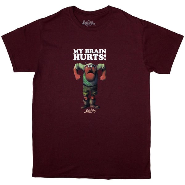 Monty Python Unisex Adult My Brain Hurts T-Shirt