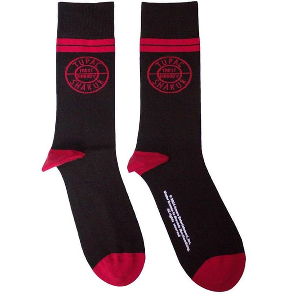 Tupac Shakur Unisex Adult Circle Logo Socks
