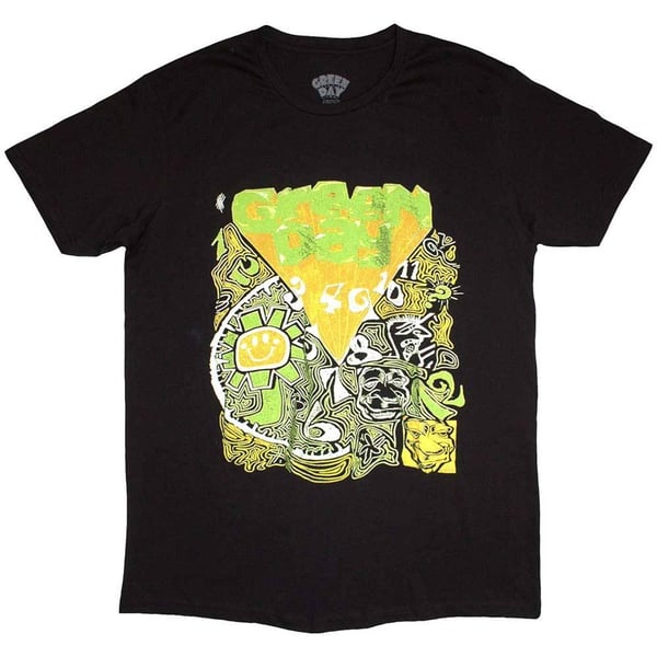 Green Day Unisex Vuxen Kerplunk Psykedelisk T-Shirt