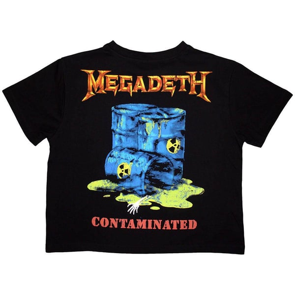 Megadeth Womens/Ladies Contaminated Crop Top