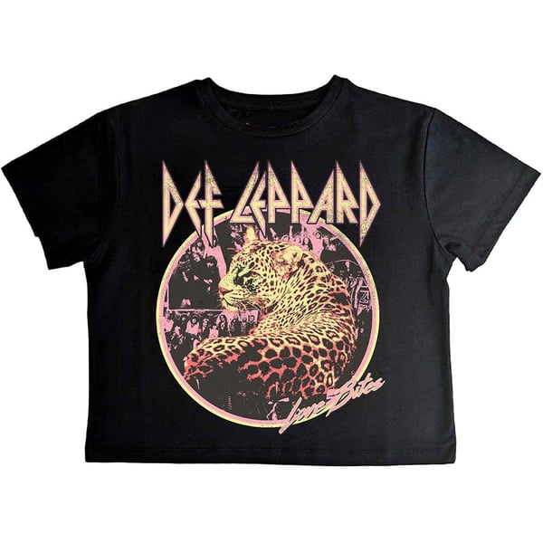 Def Leppard Womens/Ladies Love Bites Crop Top