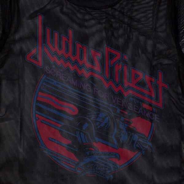 Judas Priest Womens/Ladies Screaming For Vengeance Mesh Crop Top