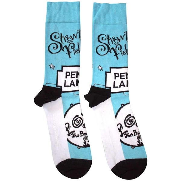 The Beatles Unisex Adult Strawberry Fields/Penny Lane Socks