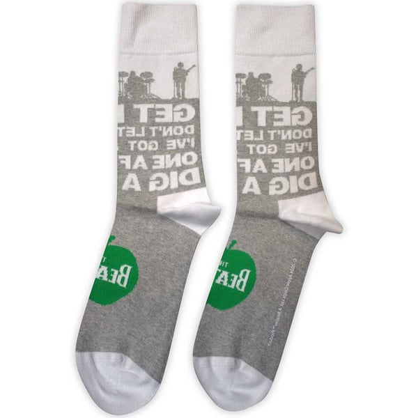 The Beatles Unisex Vuxen Tak Silhuetter & Äpple Strumpor