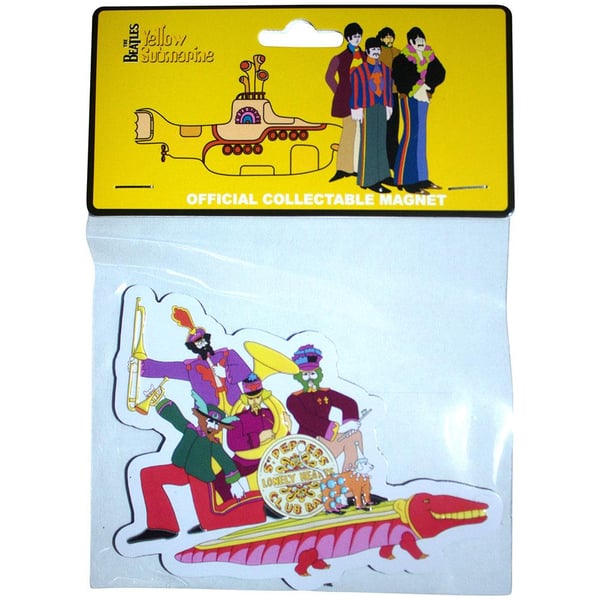 The Beatles Yellow Submarine Band On Croc Kylskåpsmagnet The Beatles Yellow Submarine Band On Croc Kylskåpsmagnet
