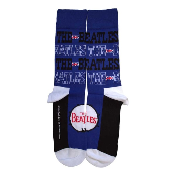 The Beatles Unisex Adult Budokan Poster & Drum Logo Socks