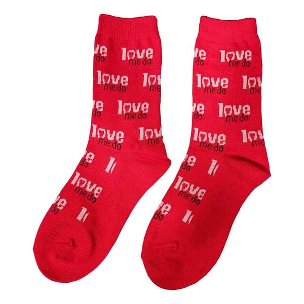 The Beatles Unisex Adult Love Me Do Socks
