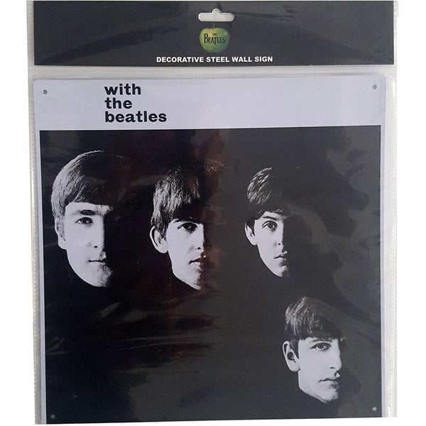 The Beatles With The Beatles Album Cover Steel Plaque