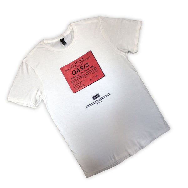 Oasis Unisex Adult Definitely Maybe Ticket Stub T-Shirt