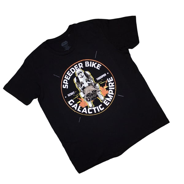 Star Wars Unisex Adult Speeder Bike Galactic Empire T-Shirt
