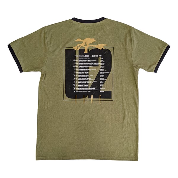 U2 Unisex aikuisten Joshua Tree Europe 1987 Ringer T-paita