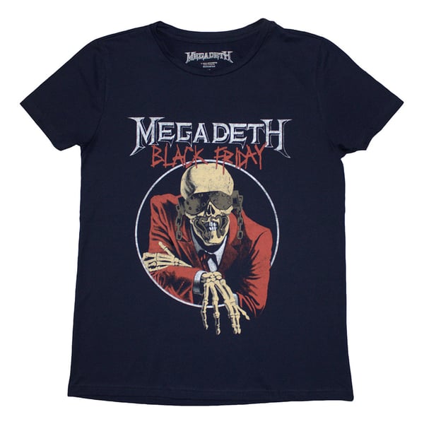 Megadeth Womens/Ladies Black Friday T-Shirt