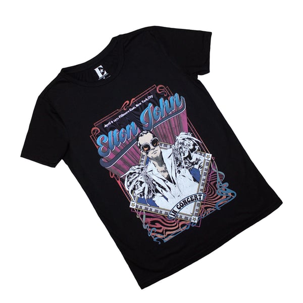 Elton John Womens/Ladies Psych Vintage T-Shirt