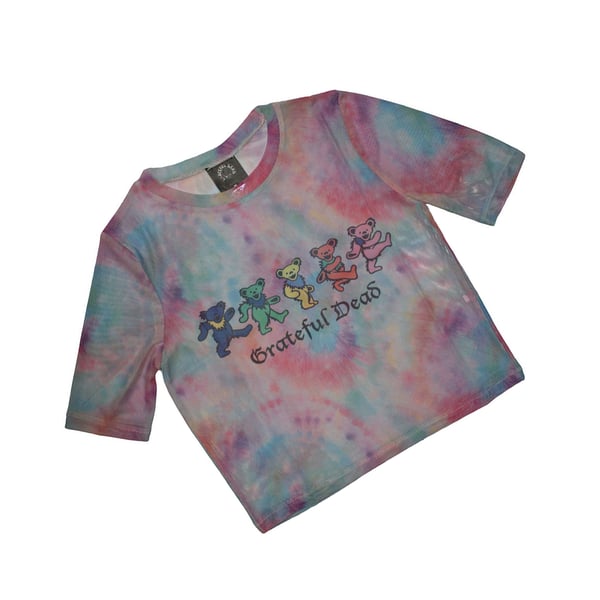 Grateful Dead Womens/Ladies Bear Crop Top